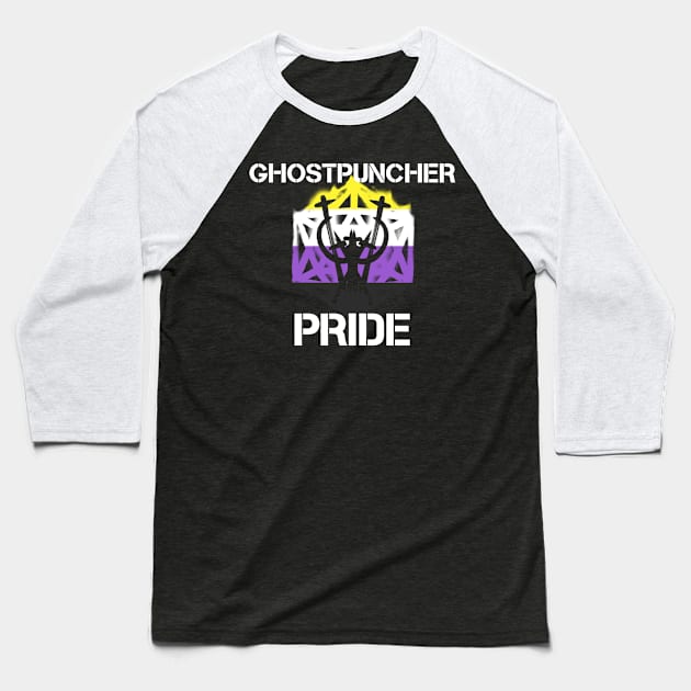 Ghostpuncher Non-Binary Pride Baseball T-Shirt by Ghostpuncher 